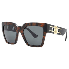 Versace Butterfly VE4458 542987 Sunglasses 54mm Havana / Dark Grey Lens