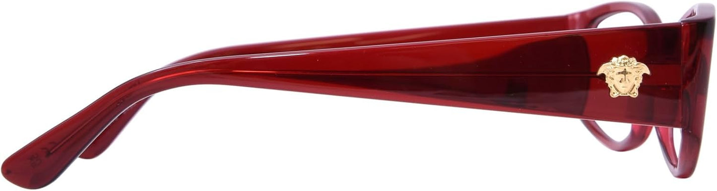 Versace VE3343 5430 Oval Eyeglasses 54mm Bordeaux / Demo Lens