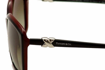 Tiffany & Co VINTAGE Sunglasses TF4076 8156/3M 58mm Black Red / Gradient Lens