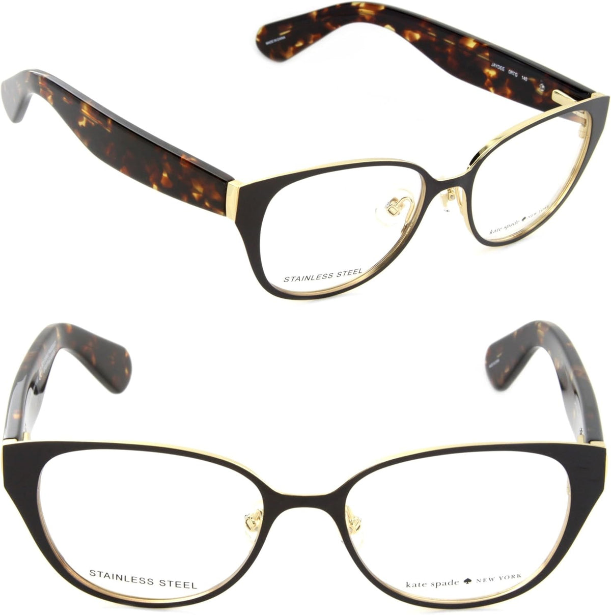 Kate Spade JAYDEE Eyeglasses 0RTG 49mm Havana Gold / Demo Lens