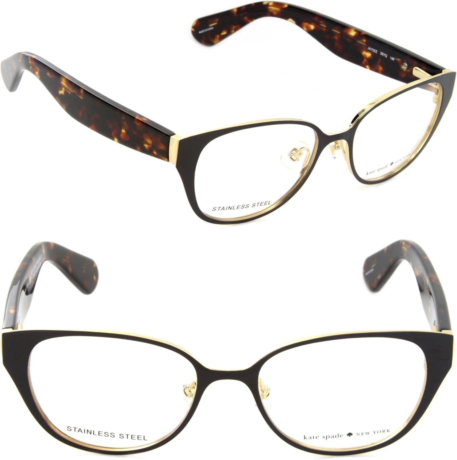 Kate Spade JAYDEE Eyeglasses 0RTG 49mm Havana Gold / Demo Lens