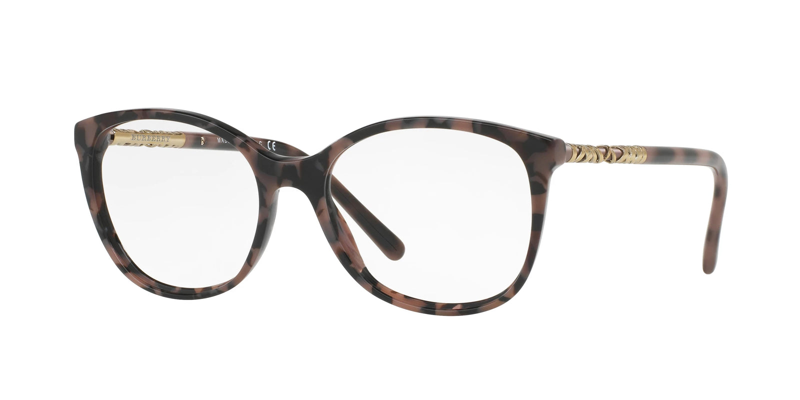 Burberry Round Eyeglasses BE2245 3624 54mm Spotted Brown / Demo Lens [54-17-140]