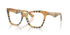 Burberry BE2416 4146 Eyeglasses 52mm Check Sand / Clear Demo Lens