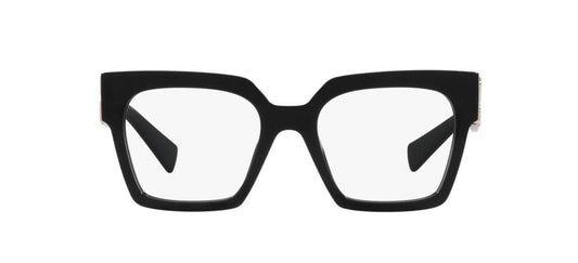 Miu Miu Eyeglasses MU04UV 1AB1O1 52mm Black / Demo Lens