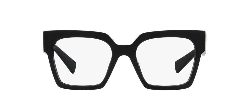 Miu Miu Eyeglasses MU04UV 1AB1O1 52mm Black / Demo Lens