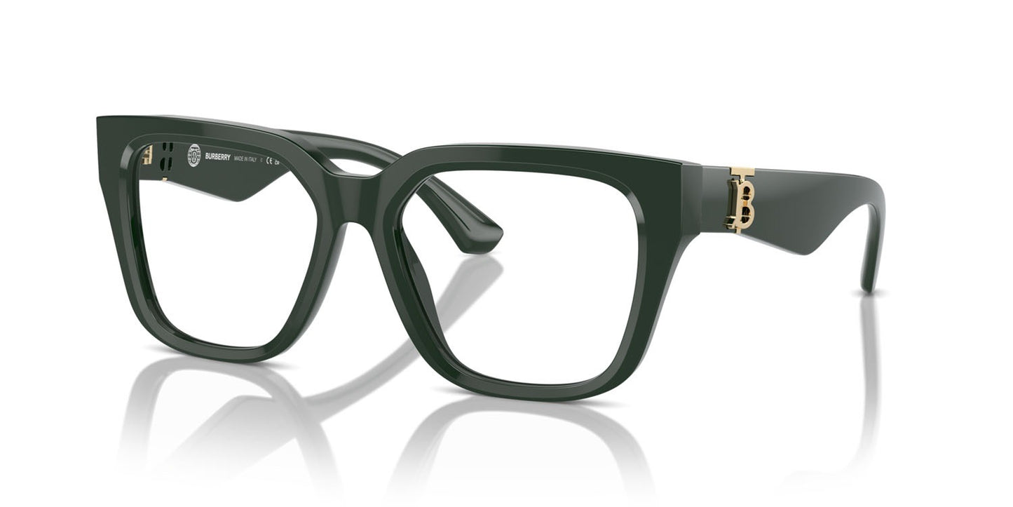 Burberry BE2403 4038 Square Eyeglasses 53mm Green / Demo Lens