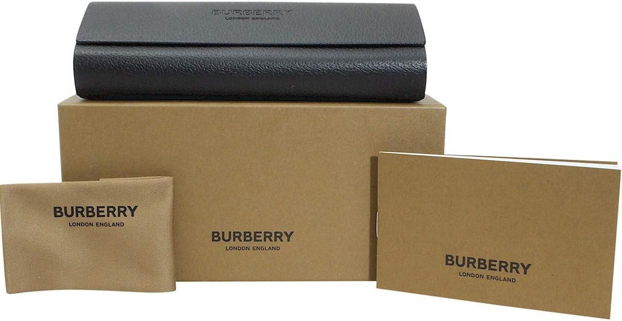 Burberry BE1282 1001 Rectangle Eyeglasses 55mm Black / Clear Demo Lens