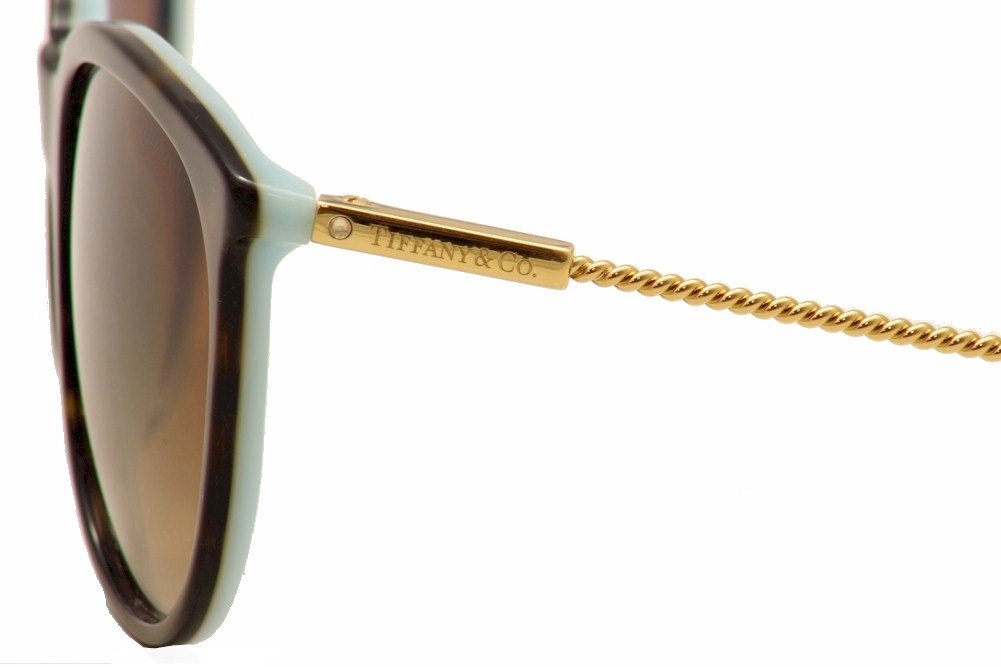 Tiffany &amp; Co Sunglasses TF4087B 81343B 55mm Havana Azure / Brown Gradient Lens