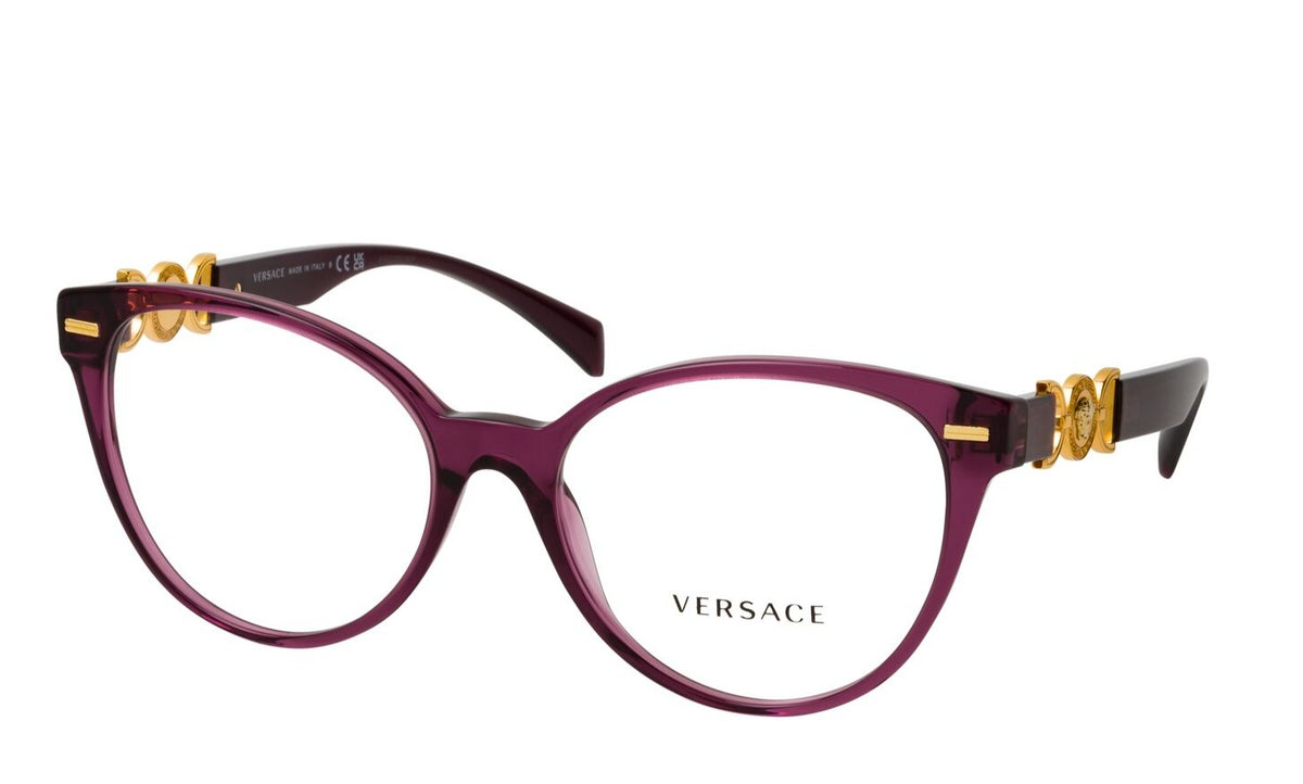 Versace Sunglasses VE3334 5220 55mm Transparent Violet / Demo Lens