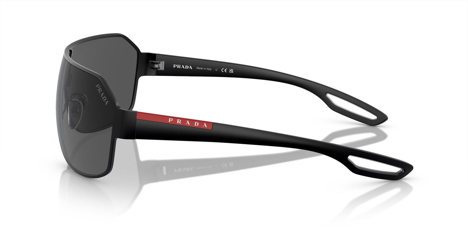 Prada Sport Sunglasses PS52QS DG01A1 37mm Matte Black / Dark Grey Lens