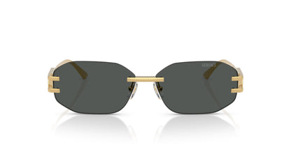 Versace Sunglasses VE2274 100287 58mm Gold / Dark Grey Lens