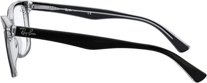 Ray-Ban RX5285 2034 Eyeglasses 53mm Black On Transparent / Clear Demo Lens