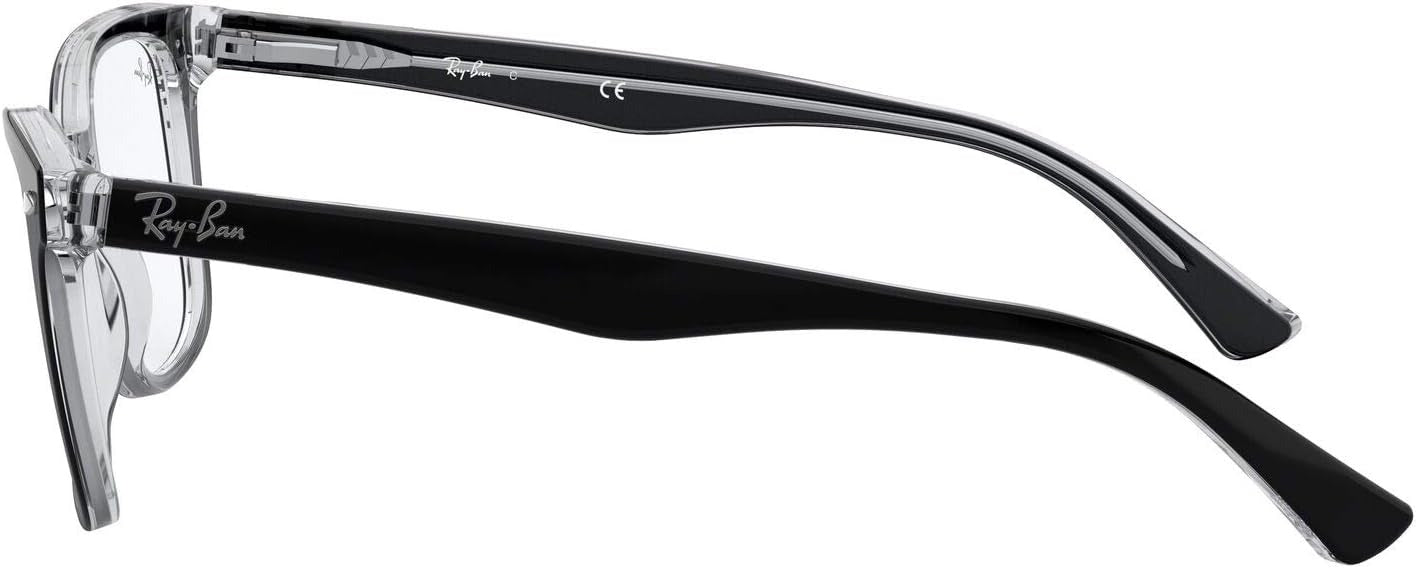 Ray-Ban RX5285 2034 Eyeglasses 53mm Black On Transparent / Clear Demo Lens