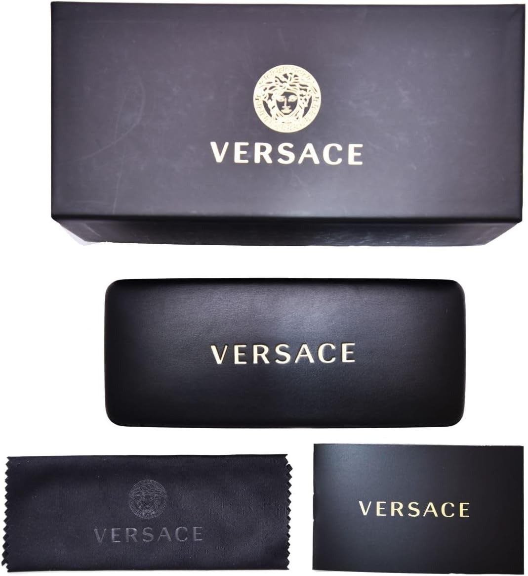 Versace VE1304 1002 Eyeglasses 54mm Gold / Clear Demo Lens