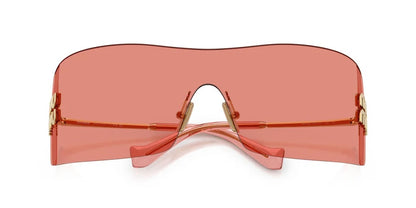 Miu Miu MU B53S 5AK20Y Sunglasses Gold / Red Lens