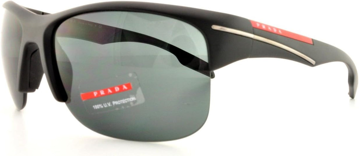 Prada Sport Sunglasses PS03NS 1BO1A1 63mm Black / Dark Grey Lens