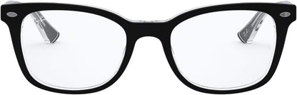 Ray-Ban RX5285 2034 Eyeglasses 53mm Black On Transparent / Clear Demo Lens