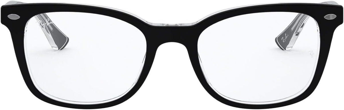 Ray-Ban RX5285 2034 Eyeglasses 53mm Black On Transparent / Clear Demo Lens