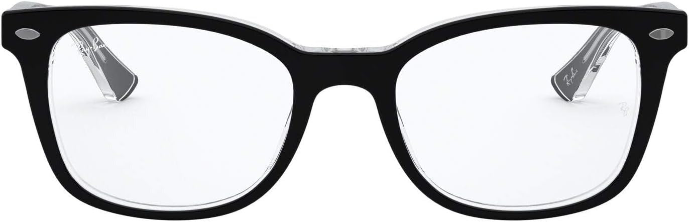 Ray-Ban RX5285 2034 Eyeglasses 53mm Black On Transparent / Clear Demo Lens