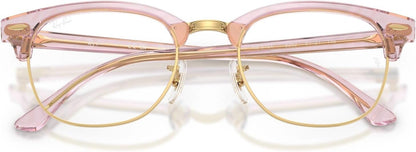 Ray-Ban RX5154 8292 Clubmaster Eyeglasses 53mm Photo Waves Purple / Clear Demo