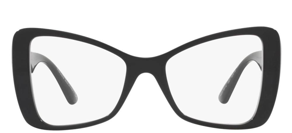 Versace Eyeglasses VE3312 GB1 53mm Black / Demo Lens