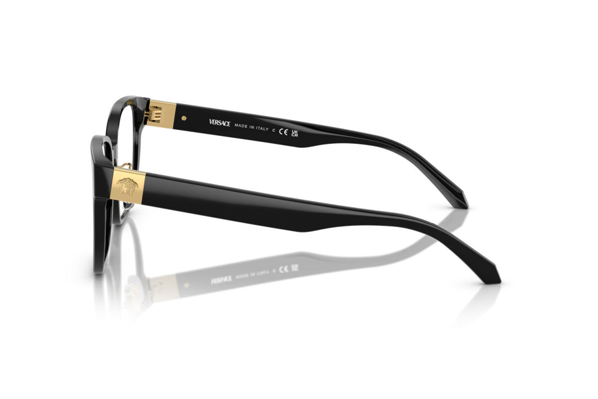 Versace Eyeglasses VE3360D GB1 54mm Black / Demo Lens