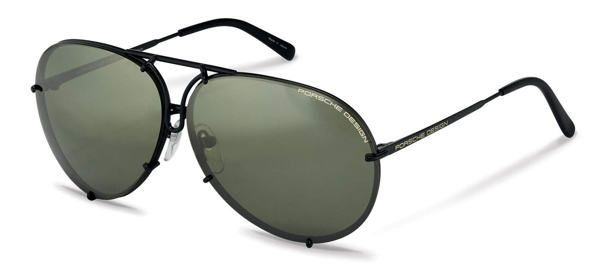 Porsche design Sunglasses P8478 D 69mm Matte Black / Black Mirror + Brown lens