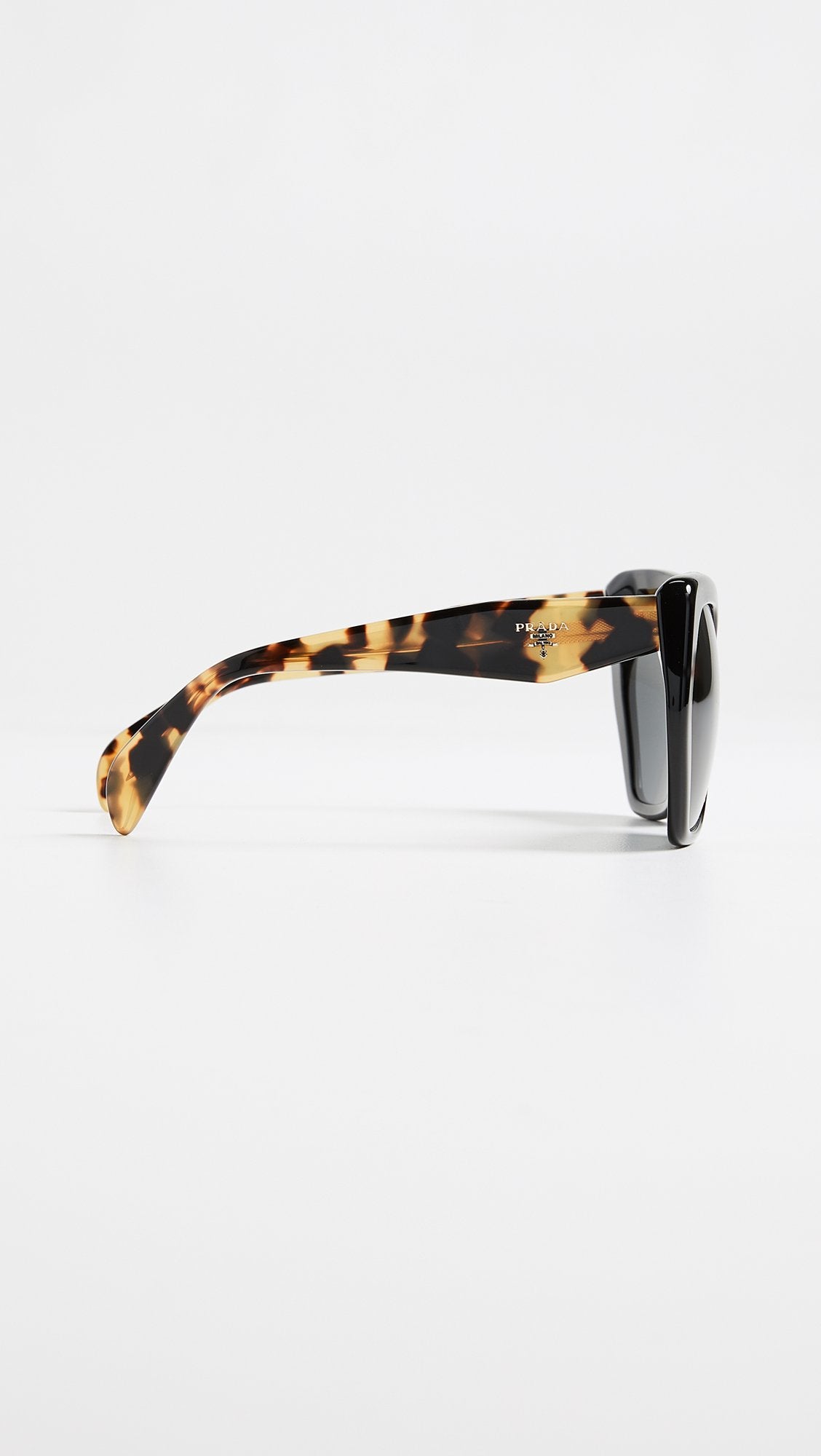 Prada Sunglasses PR16RS 1AB5S0 56mm Black &amp; Tortoise / Grey Lens