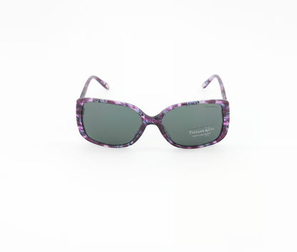 Tiffany & Co Sunglasses TF4071B 8132/3H 57mm Plum Havana / Dark Green Lens