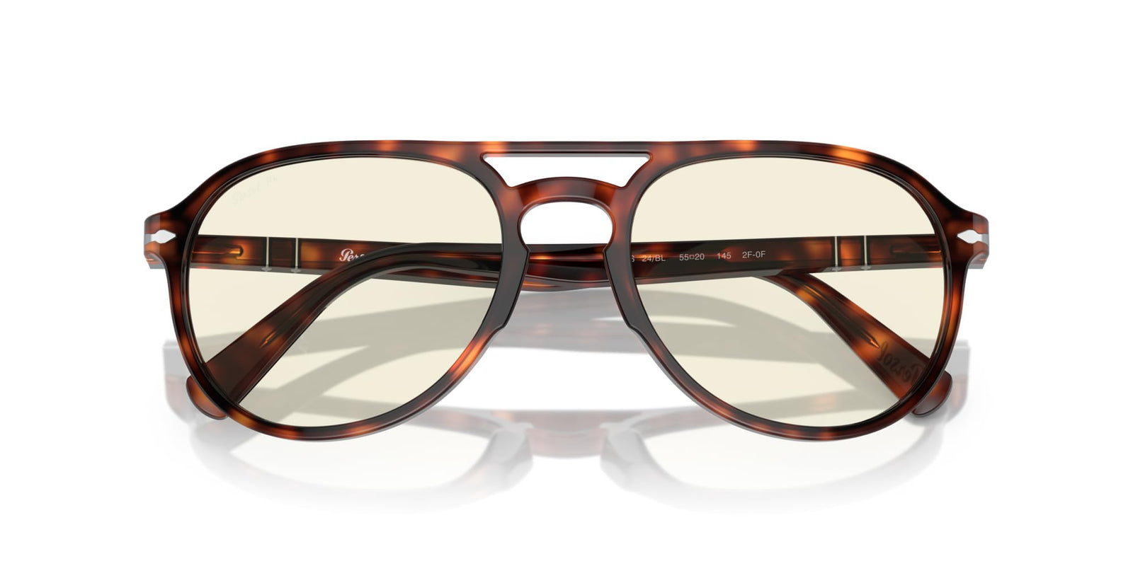 Persol Sunglasses PO3235S 24BL 55mm Havana / Photochromatic Clear To Blue Lens