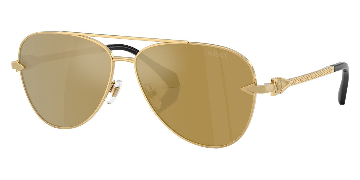 Versace Sunglasses VE2283 10027I 61mm Gold / Brown Mirror Gold Lens