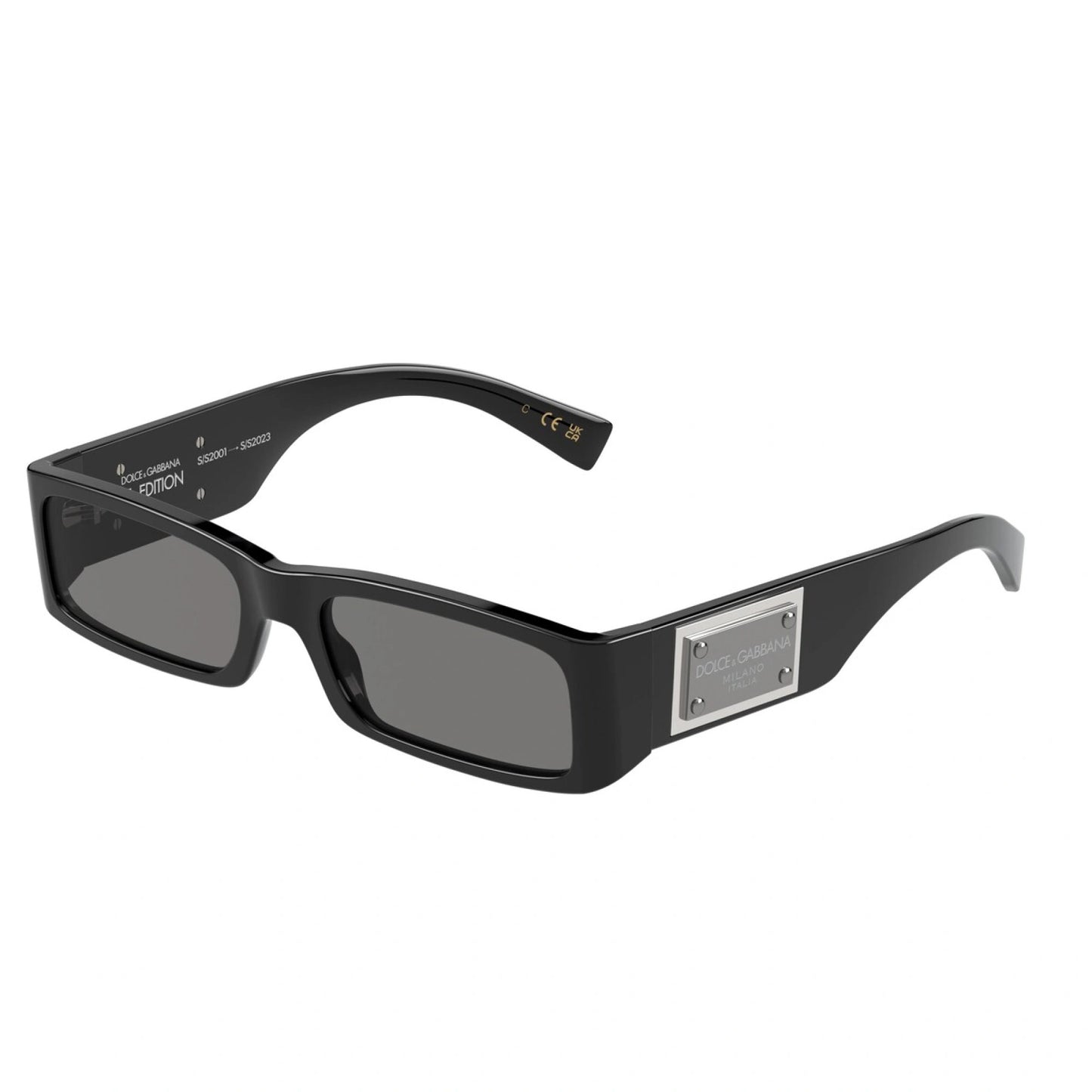 Dolce & Gabbana Sunglasses DG4444 501-87 55mm Black / Dark Grey Lens