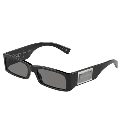 Dolce & Gabbana Sunglasses DG4444 501-87 55mm Black / Dark Grey Lens