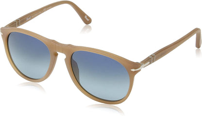 Persol Sunglasses PO9649S 9018/S3 52mm Ambra / Polarized Blue Gradient Lens