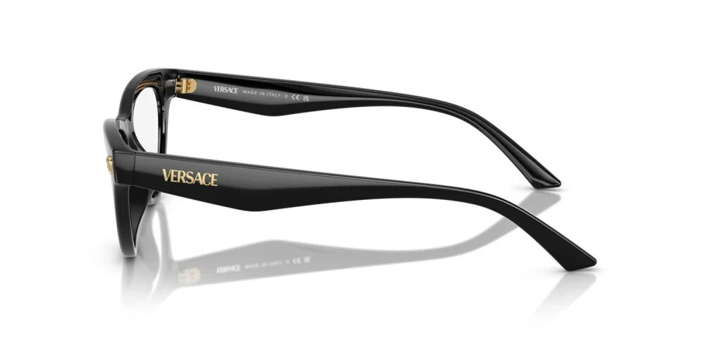Versace VE3364U GB1 Eyeglasses 52mm Black / Clear Demo Lens