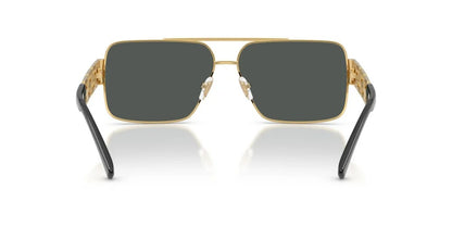 Versace Sunglasses VE2290 100287 61mm Gold / Dark Grey Lens