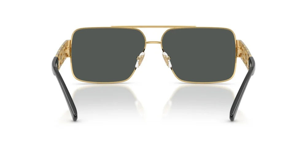 Versace Sunglasses VE2290 100287 61mm Gold / Dark Grey Lens