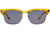 Versace Sunglasses VE4447 541280 55mm Transparent Yellow / Dark Blue Lens