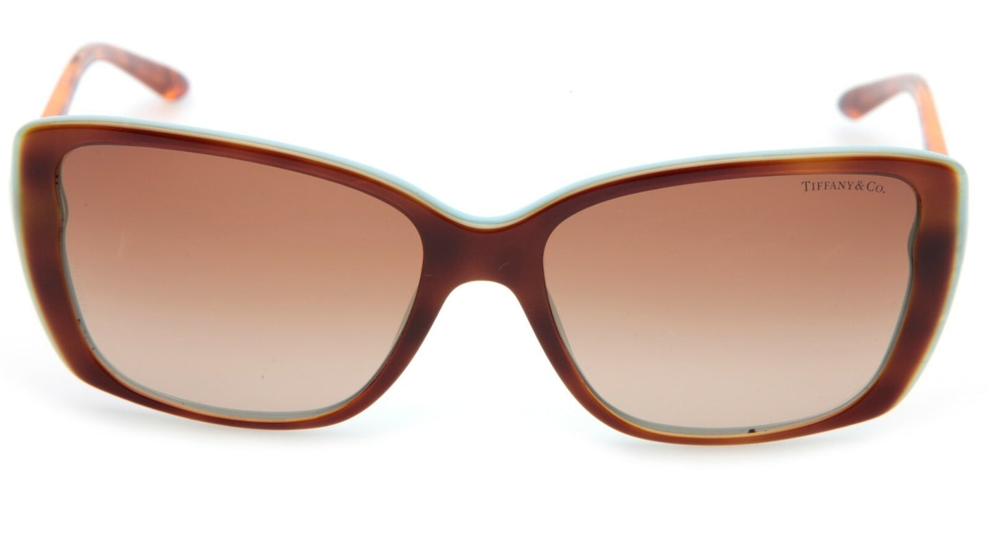 Tiffany & Co Sunglasses TF4079 8164/3B 57mm Havana-Blue / Brown Gradient Lens