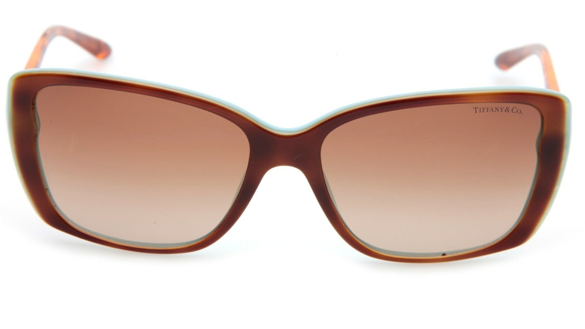 Tiffany &amp; Co Sunglasses TF4079 8164/3B 57mm Havana-Blue / Brown Gradient Lens