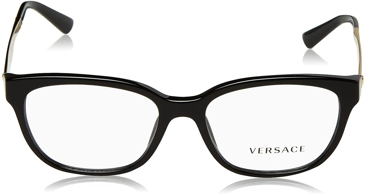 VERSACE Eyeglasses VE3240 GB1 54mm Black-Gold / Demo Lens [54-16-140]