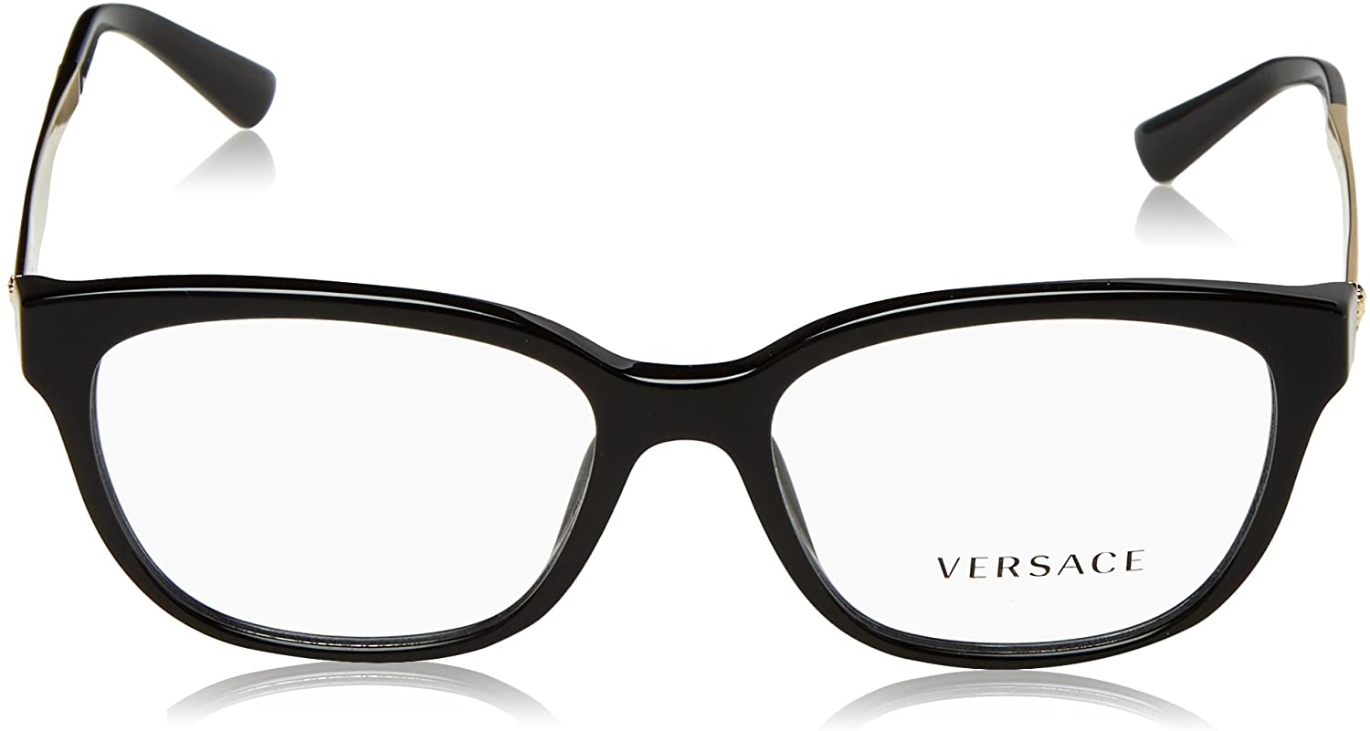 VERSACE Eyeglasses VE3240 GB1 54mm Black-Gold / Demo Lens [54-16-140]