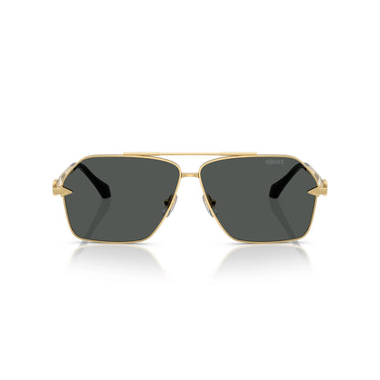 Versace Sunglasses VE2284 100287 63mm Gold / Dark Grey Lens