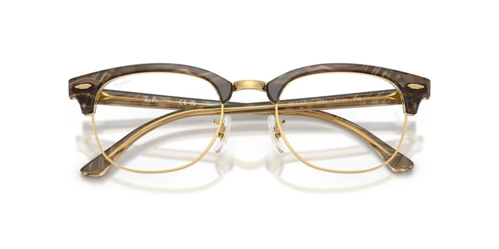 Ray-Ban RX5154 8294 Eyeglasses 51mm Photo Waves Brown / Clear Demo Lens