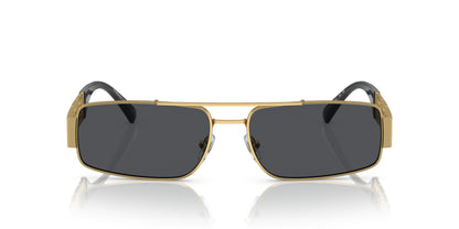 Versace Sunglasses VE2257 100287 60mm Gold / Dark Grey Lens