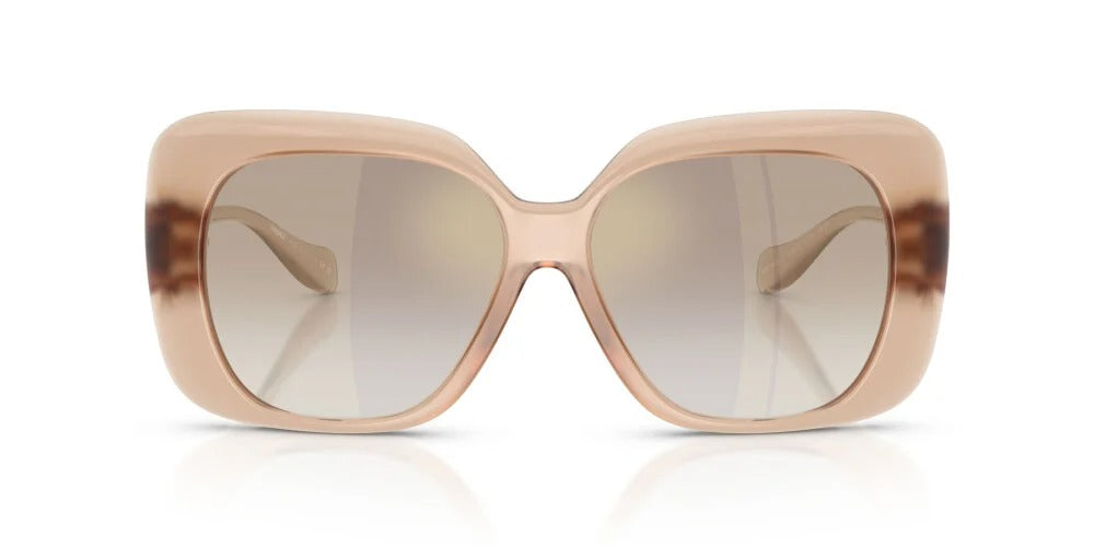 Versace Sunglasses VE4499U 55386E 57mm Opal Rose / Gradient Brown Mirror Gold