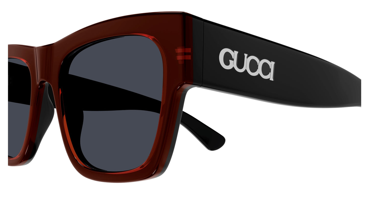 Gucci GG1793S 003 Sunglasses 54mm Black / Blue Solid Lens