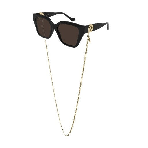 Gucci GG1023S 005 54mm Sunglasses Black / Brown Solid Lens - image 3