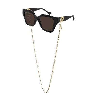 Gucci GG1023S 005 54mm Sunglasses Black / Brown Solid Lens - image 3