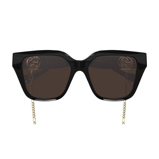 Gucci GG1023S 005 54mm Sunglasses Black / Brown Solid Lens - image 4